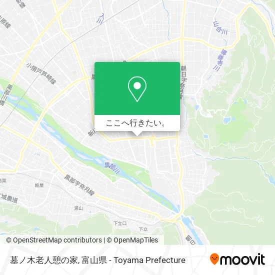 墓ノ木老人憩の家地図