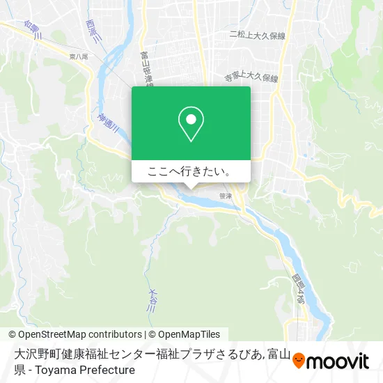 大沢野町健康福祉センター福祉プラザさるびあ地図