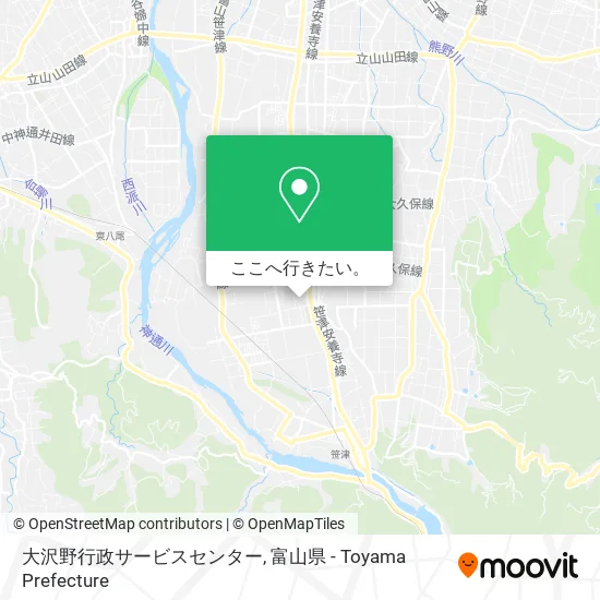 大沢野行政サービスセンター地図