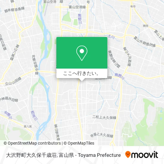 大沢野町大久保千歳荘地図