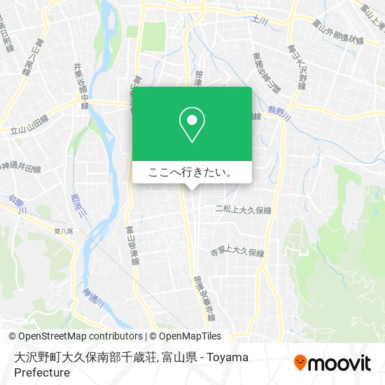 大沢野町大久保南部千歳荘地図