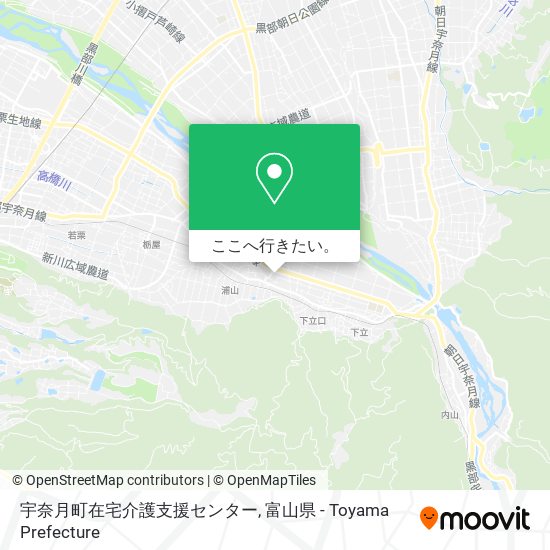 宇奈月町在宅介護支援センター地図