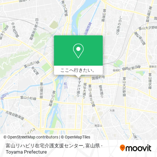 富山リハビリ在宅介護支援センター地図