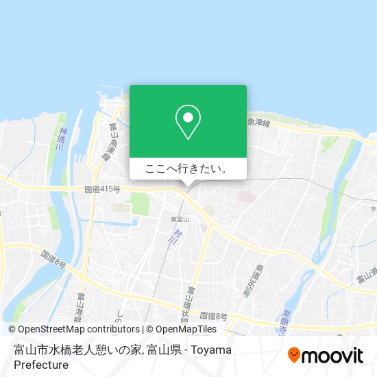 富山市水橋老人憩いの家地図