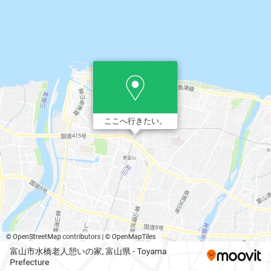 富山市水橋老人憩いの家地図