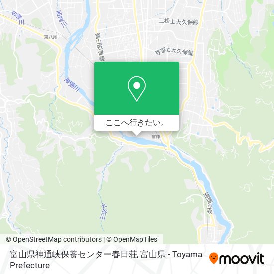 富山県神通峡保養センター春日荘地図