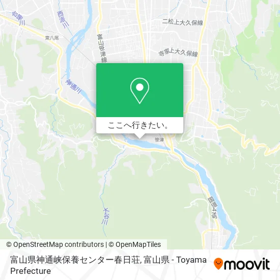 富山県神通峡保養センター春日荘地図