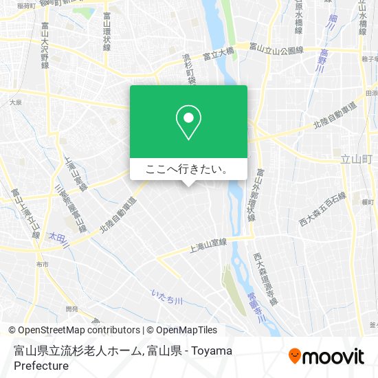 富山県立流杉老人ホーム地図