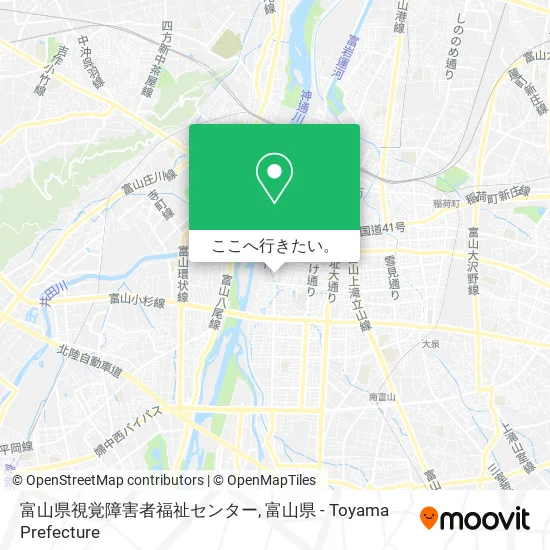 富山県視覚障害者福祉センター地図