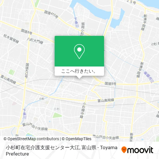 小杉町在宅介護支援センター大江地図