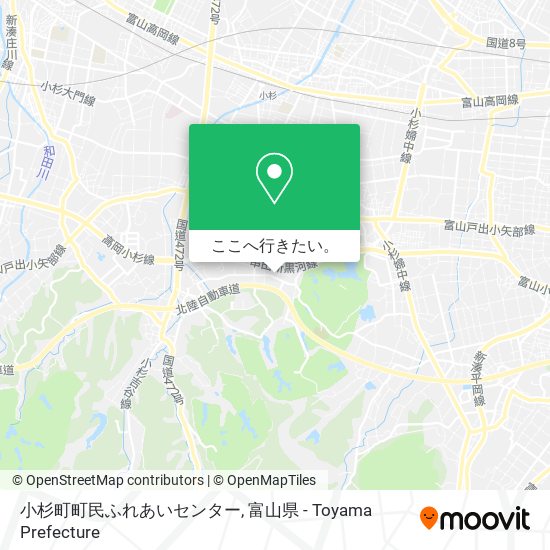 小杉町町民ふれあいセンター地図