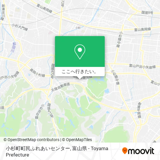 小杉町町民ふれあいセンター地図