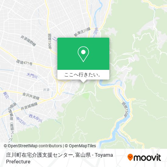 庄川町在宅介護支援センター地図