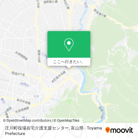 庄川町役場在宅介護支援センター地図