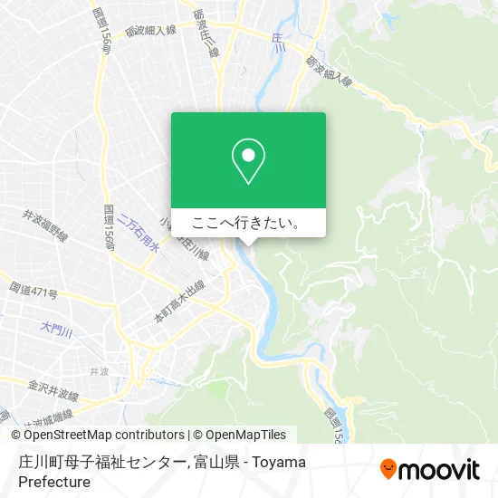 庄川町母子福祉センター地図