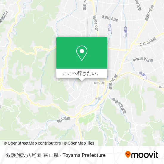 救護施設八尾園地図