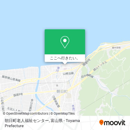 朝日町老人福祉センター地図