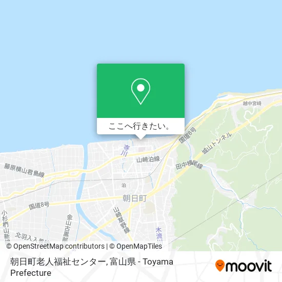 朝日町老人福祉センター地図