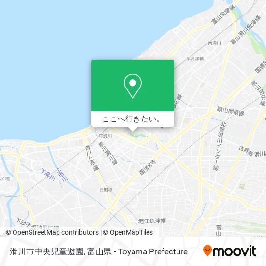 滑川市中央児童遊園地図