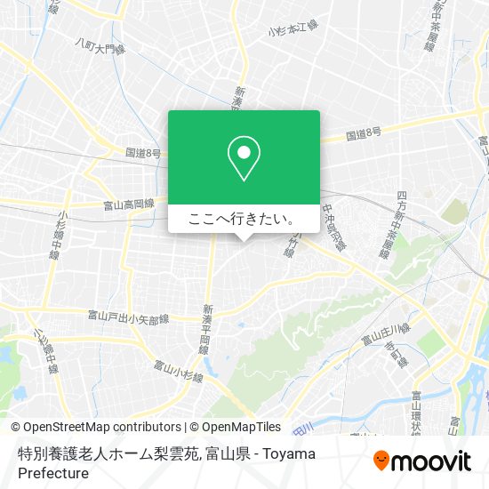 特別養護老人ホーム梨雲苑地図