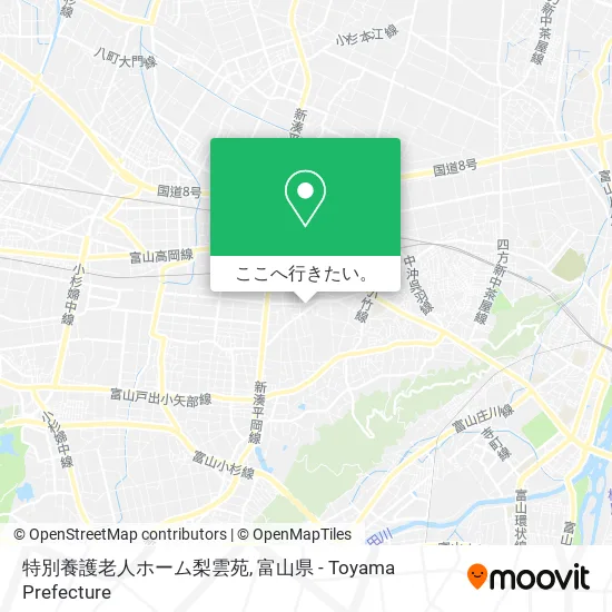 特別養護老人ホーム梨雲苑地図
