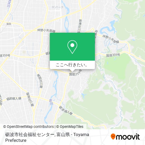 砺波市社会福祉センター地図