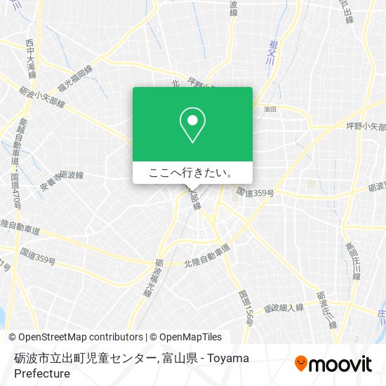 砺波市立出町児童センター地図