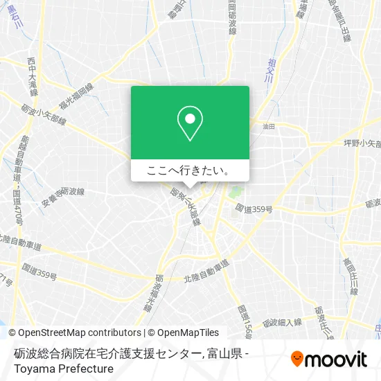 砺波総合病院在宅介護支援センター地図