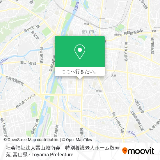 社会福祉法人冨山城南会　特別養護老人ホーム敬寿苑地図