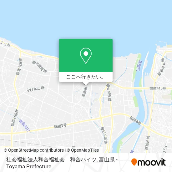 社会福祉法人和合福祉会　和合ハイツ地図