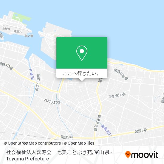 社会福祉法人喜寿会　七美ことぶき苑地図