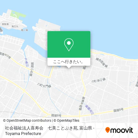 社会福祉法人喜寿会　七美ことぶき苑地図