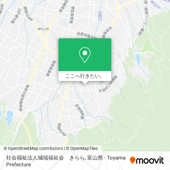 社会福祉法人城端福祉会　きらら地図