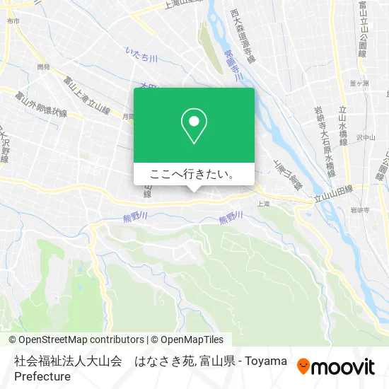 社会福祉法人大山会　はなさき苑地図