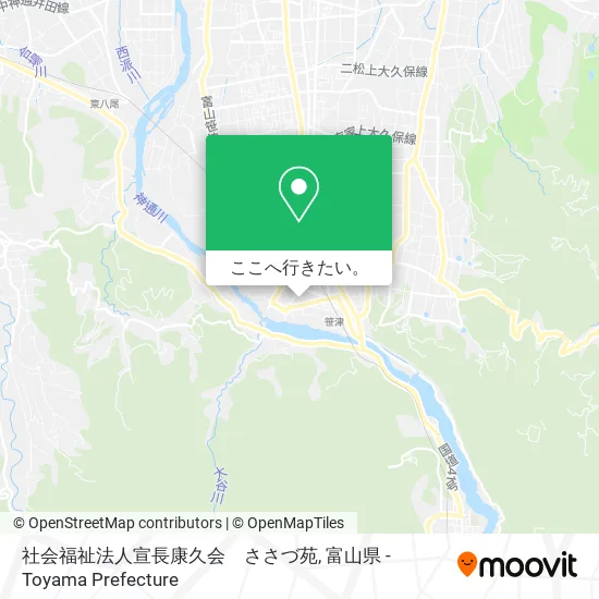 社会福祉法人宣長康久会　ささづ苑地図