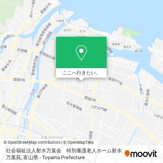 社会福祉法人射水万葉会　特別養護老人ホーム射水万葉苑地図