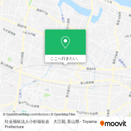 社会福祉法人小杉福祉会　大江苑地図