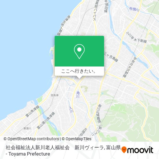 社会福祉法人新川老人福祉会　新川ヴィーラ地図