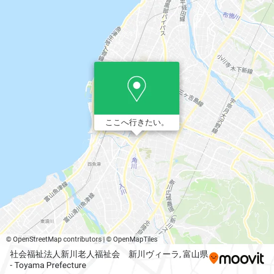 社会福祉法人新川老人福祉会　新川ヴィーラ地図