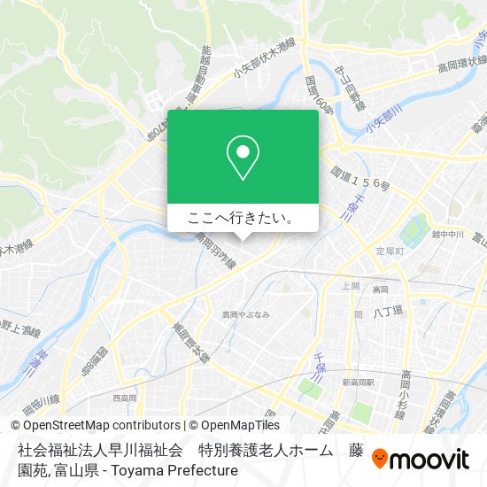 社会福祉法人早川福祉会　特別養護老人ホーム　藤園苑地図