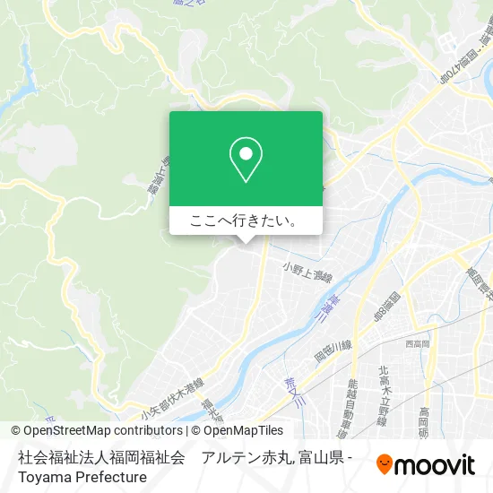 社会福祉法人福岡福祉会　アルテン赤丸地図