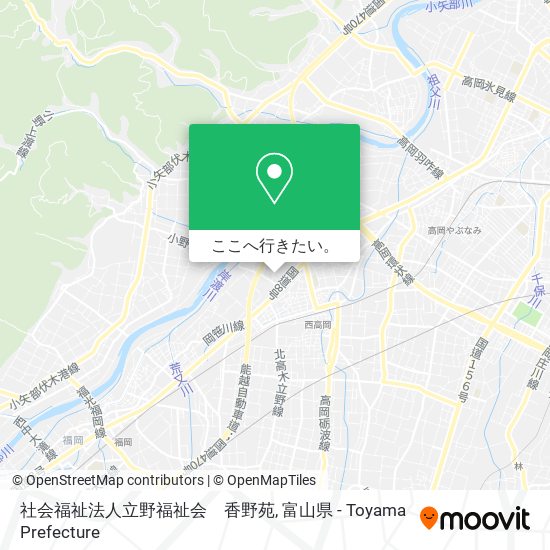 社会福祉法人立野福祉会　香野苑地図