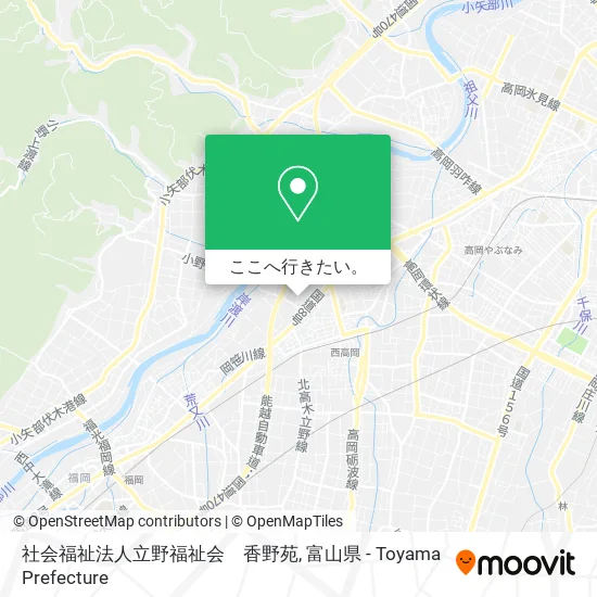 社会福祉法人立野福祉会　香野苑地図