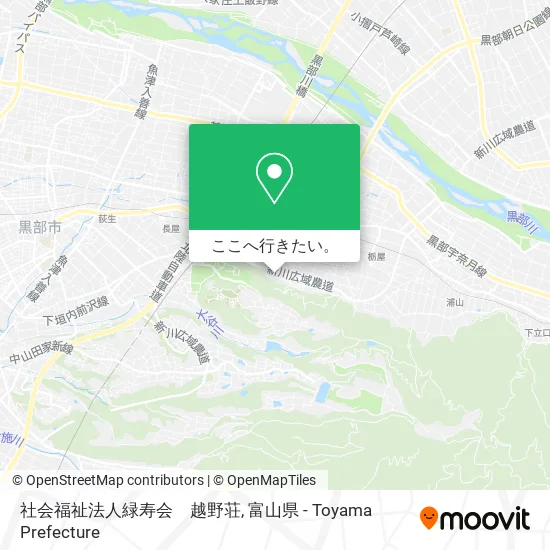 社会福祉法人緑寿会　越野荘地図