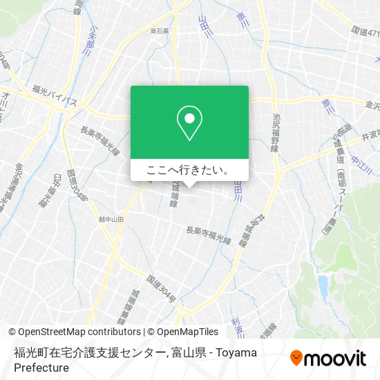 福光町在宅介護支援センター地図