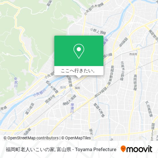 福岡町老人いこいの家地図