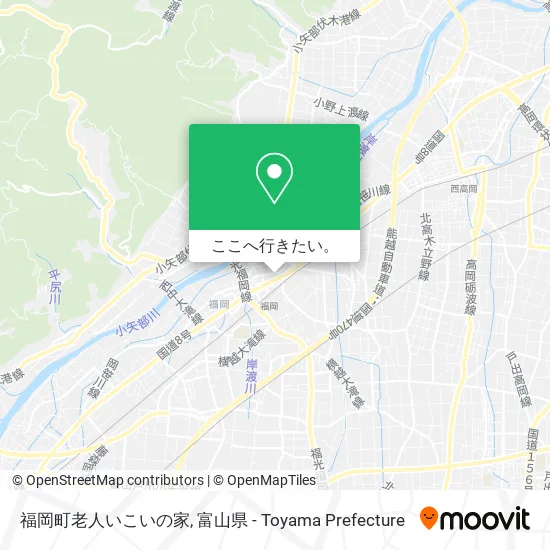 福岡町老人いこいの家地図