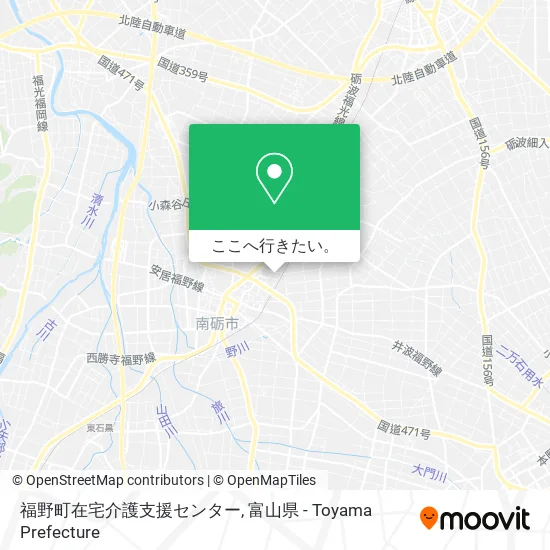 福野町在宅介護支援センター地図
