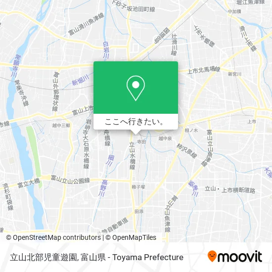 立山北部児童遊園地図
