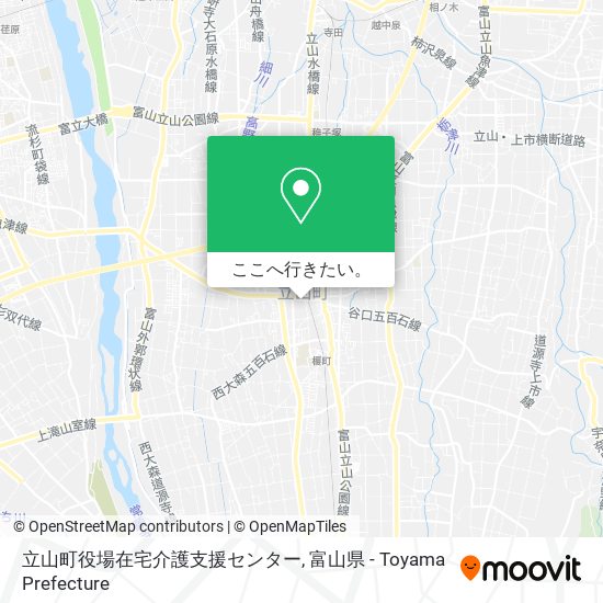 立山町役場在宅介護支援センター地図
